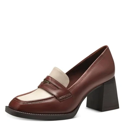 Afbeelding van Tamaris Klassieke pumps, Dames, Maat: 36, Cognac combination Hoogwaardig imitatieleer
