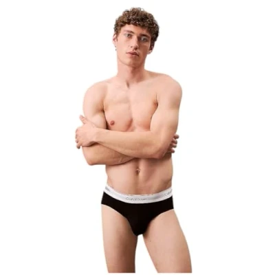 Afbeelding van Calvin Klein Underwear Modern Stretch HIP Brief 3 PACK Slip, Heren, Maat: Medium, Black