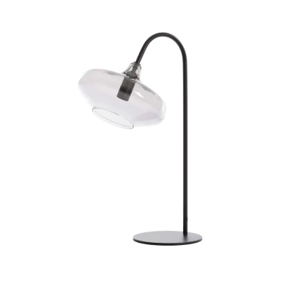 Afbeelding van Solna tafellamp zwart/smoke glas