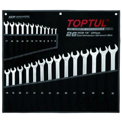 Afbeelding van TOPTUL GPAA2602 Set ring / steeksleutel 26