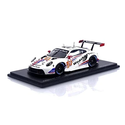Afbeelding van Porsche 911 RSR 19 Spark Modelauto 1:43 2022 Cooper MacNeil / Julien Andlauer Thomas Merrill