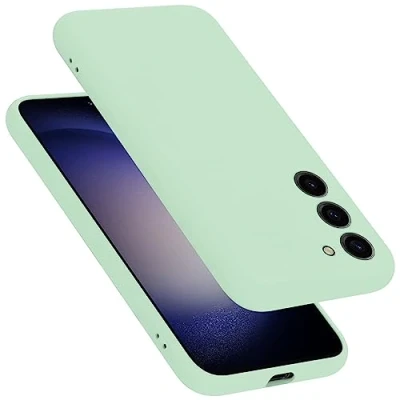 Afbeelding van Cadorabo Hoesje geschikt voor Samsung Galaxy S23 PLUS in LIQUID LICHT GROEN Beschermhoes gemaakt van flexibel TPU silicone Case Cover