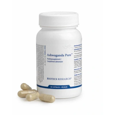 Afbeelding van Biotics Ashwagandha Pure Capsules 60st
