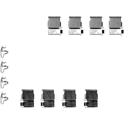 Afbeelding van HELLA 8DZ 355 202 371 Accessoireset, schijfremblok TOYOTA: Land Cruiser Prado 90, 200, 70 Off Road