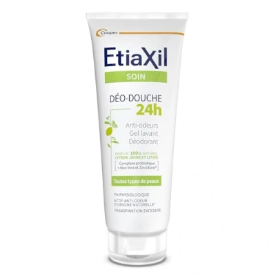Afbeelding van Etiaxil Déo Douche 24H Wasgel Deodorant Geel Citroen en Litsée 200 ml