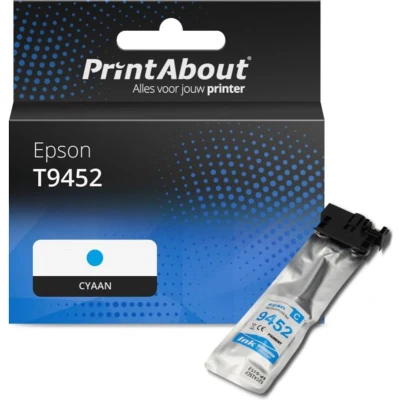 Afbeelding van Huismerk Epson T9452 Inktcartridge Cyaan Hoge capaciteit