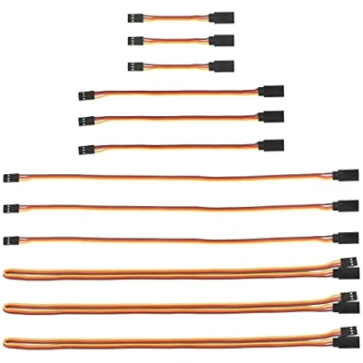 Afbeelding van MMOBIEL 12X 5X 3 Pin RC Servo kabel / Y voor Drone, Auto, Robot, etc.