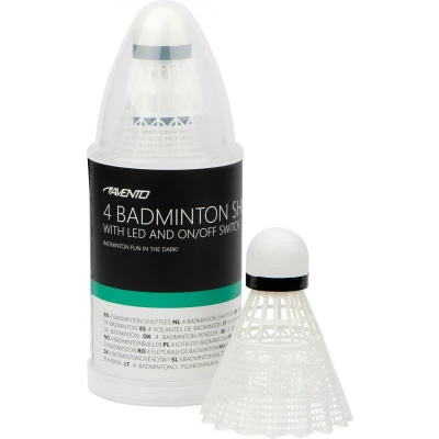 Afbeelding van Avento 4 Badminton Shuttles LED Wit