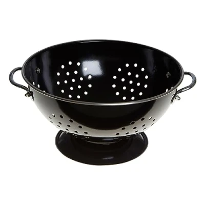 Afbeelding van Premier Housewares Retro vergiet, email, zwart, 23 cm