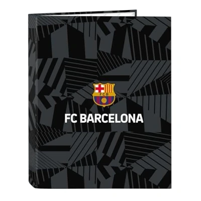 Afbeelding van Ringmap F.C. Barcelona Black Zwart A4 26.5 x 33 4 cm
