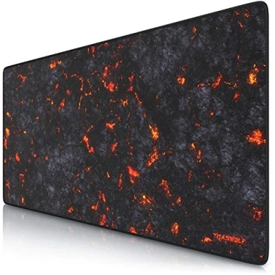 Afbeelding van CSL XXL Speed Gaming Titanwolf Lavamuismat, 900 x 400 mm, Muismat, groot formaat, verbetert nauwkeurigheid en snelheid