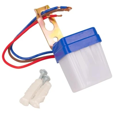 Afbeelding van Schemersensor voor buiten, fotocelsensor, 220 V, 6 A, IP44, mini schemerschakelaar, lichtsensor, automatische lichtregeling