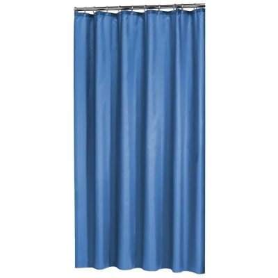 Afbeelding van Sealskin Madeira Douchegordijn Polyester 120x200 cm Blauw Minimalistisch design Tijdloze uitstraling