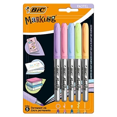 Afbeelding van BIC Intensity Viltstiften Permanent Pastel, 5st.