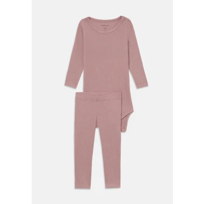 Afbeelding van Name it BODY Legging SET Unisex voor kinderen, Maat: 62, Deauville mauve