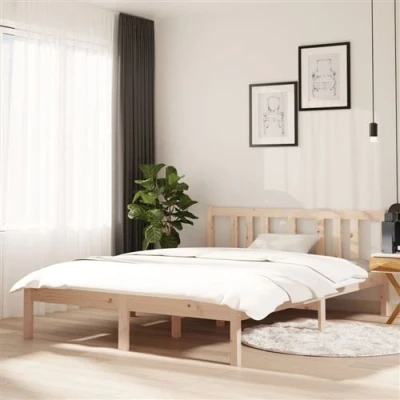 Afbeelding van Bedframe massief hout 135x190 cm Double