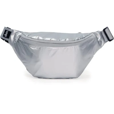 Afbeelding van LOQI Bum Bag Metallic Silver