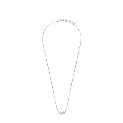Afbeelding van Lucardi GLAM Ketting, Dames, Maat: 45, Silver