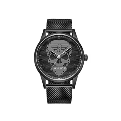 Afbeelding van Police Quarz Horloge, Heren, Maat: One Size, Schwarz