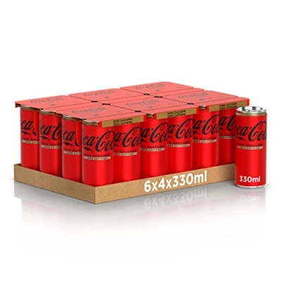 Afbeelding van Coca Cola Zero Cafeïnevrij, 24 latex à 330 ml, 100% recyclebaar, Bevanda Analcohol