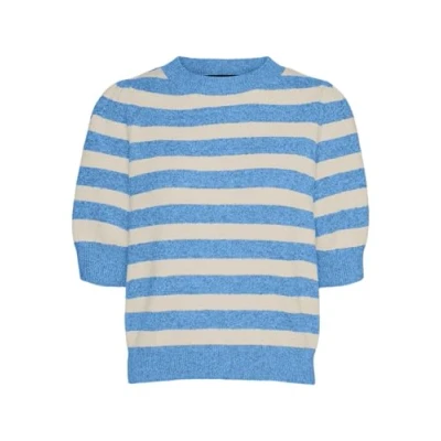 Image de VERO MODA Vmdoffy Ga Noos Pull à col rond 2/4, Little Boy Blue., M