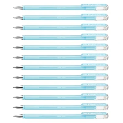 Afbeelding van Pentel K108 P Hybrid Milky Rollerball Gel roller, pastelblauw, 12 stuks