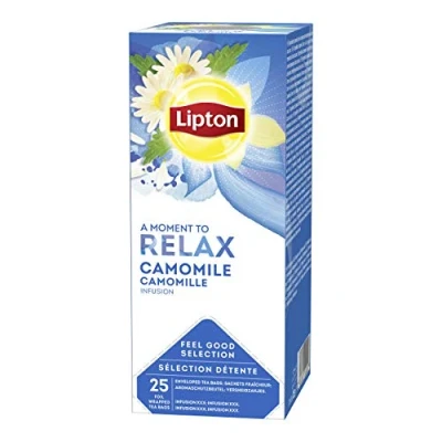 Afbeelding van Lipton Relax Camille Thee doos 25 theezakjes