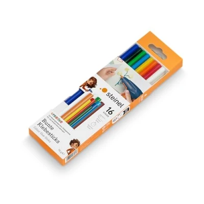 Afbeelding van Steinel Lijmstick 7 mm 150 Bont, Rood, Geel, Groen, Oranje, Wit, Bruin, Zwart 96 g 16 stuk(s)