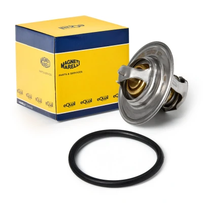 Afbeelding van MAGNETI MARELLI 352317101270 Thermostaat, koelvloeistof 87 Met pakking VOLKSWAGEN: GOLF 4, 6, Passat B6 Saloon, AUDI: A4 B8 A3 Sportback