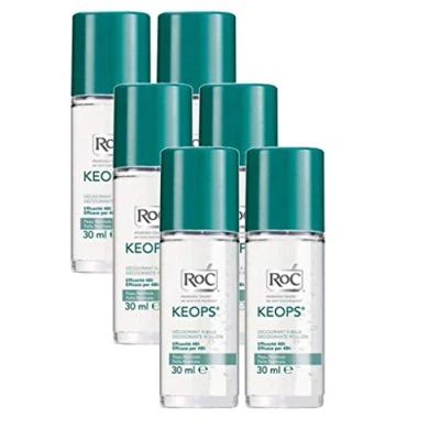 Afbeelding van RoC Keops Deodorantroller Zonder parfum Alcoholvrij Set van 6 x 30 ml (6)