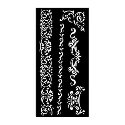 Afbeelding van Stamperia Venice City of Art Thick Stencil 12x25cm Borders (KSTDL122)