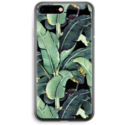Afbeelding van Case Company® hoesje geschikt voor iPhone 7 PLUS Bananenbladeren Soft Cover Telefoonhoesje Bescherming aan alle Kanten en Schermrand