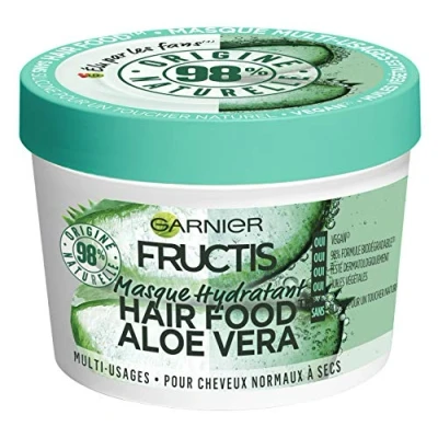 Afbeelding van Garnier Hair Food Fructis Masque Hydratant Multi Usages Aloe Vera Pour Cheveux Normaux à Secs 390 ml