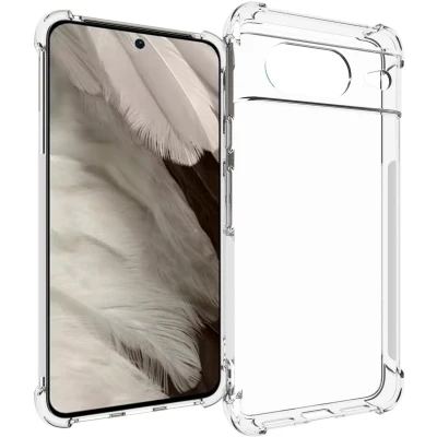 Afbeelding van iMoshion Hoesje Geschikt voor Google Pixel 8 Siliconen Shockproof Case Transparant