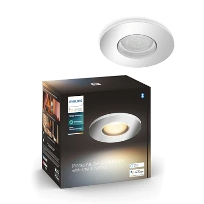 Afbeelding van Philips Hue Adore badkamerinbouwspot warm tot koelwit licht 1 pack chroom