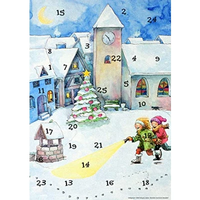 Afbeelding van Lena und die Weihnachtsdetektive. Fensterbild Adventskalender