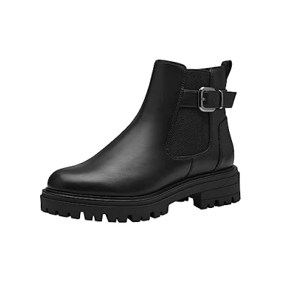 Afbeelding van Tamaris 1 25499 41 Enkellaarzen voor dames, zwart.