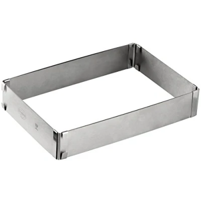 Afbeelding van Dr. Oetker 1920 rechthoekig bakframe RVS verstelbaar 27/52 x 18/34 cm