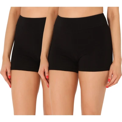 Afbeelding van Merry Style Damesshorts, 2 stuks, MS10 359, stuks zwart/zwart