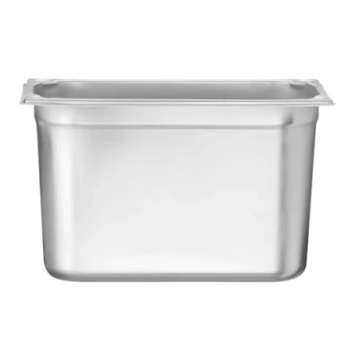 Image de HENDI Bac Gastronorme, GN 1/3, résistance thermique 40 C à 300 C, utilisable dans des fours convection, réfrigérateurs, bain maries, chafing dishes, 7.8L, 325x176x(H)200mm, inox