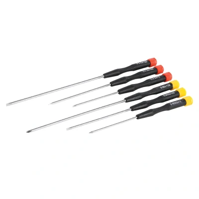 Afbeelding van Silverline 6 delige extra lange precisie schroevendraaier set