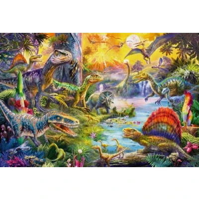 Afbeelding van Puzzel Schmidt Spiele Dinosaurs Figuren 60 Onderdelen