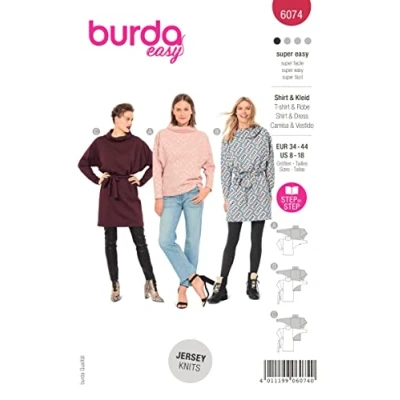 Afbeelding van 6074 Burda Naaipatroon Jurk en shirt