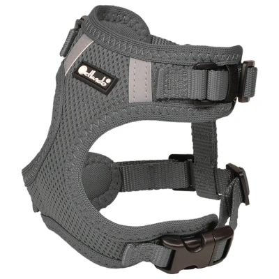 Afbeelding van Petlando Hondenharnas Mesh Vest Antraciet Hondentuig 44 50/57 81 cm
