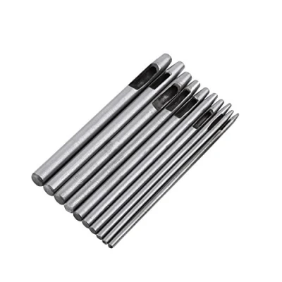 Afbeelding van 10 stuks ponsgereedschap van leer, 0,5 5 mm, ronde holle perforator, voor de horlogeband Leathercraft DIY