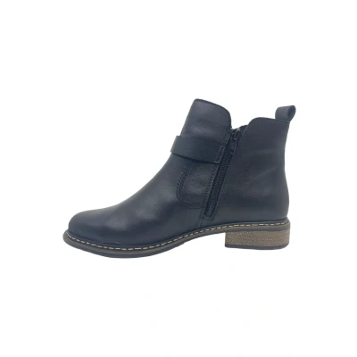 Afbeelding van Rieker Korte laarzen Black, Dames, Maat: 41, Black Hoogwaardig imitatieleer