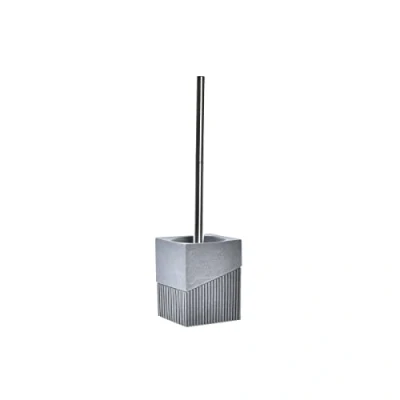 Afbeelding van Toiletborstel DKD Home Decor Grijs Cement Roestvrij staal 10 x 36 cm