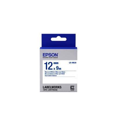 Afbeelding van Epson Standard Tape LK 4WLN Std Blue/Wht 12/9