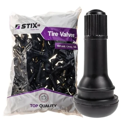 Afbeelding van 100 stuks TR413 Snap In rubberen ventielen voor tubeless banden