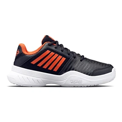 Afbeelding van K Swiss Court Express Omni Junior Sportschoenen Tennis Smashcourt Black/Orange